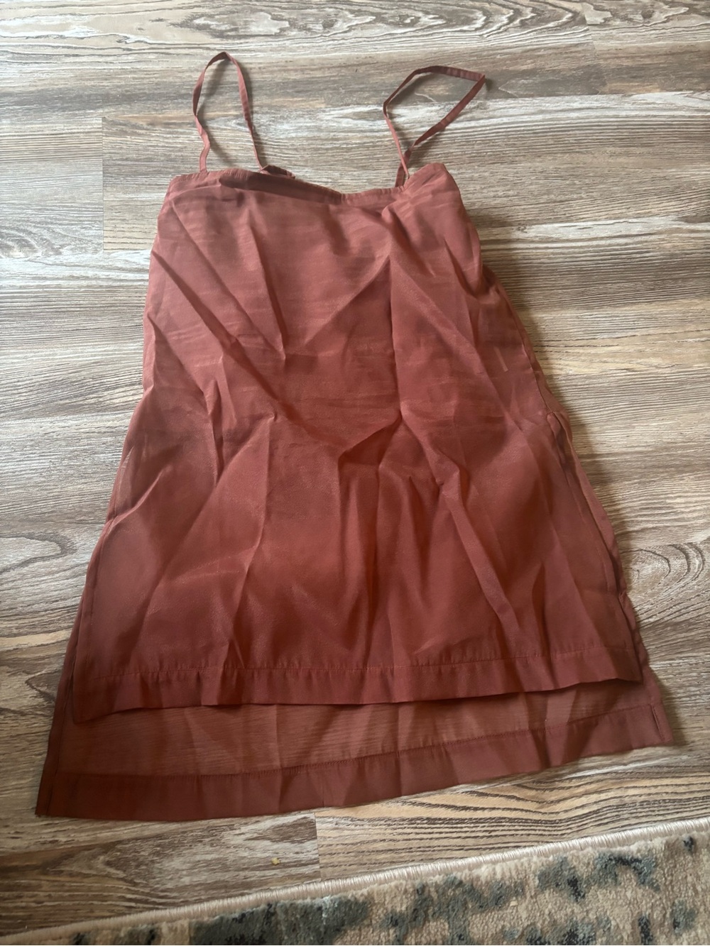 Rust Sheer Slip shirt